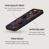 Burga iPhone 16 Plus Elite Dark MagSafe -kotelo, Velvet Night