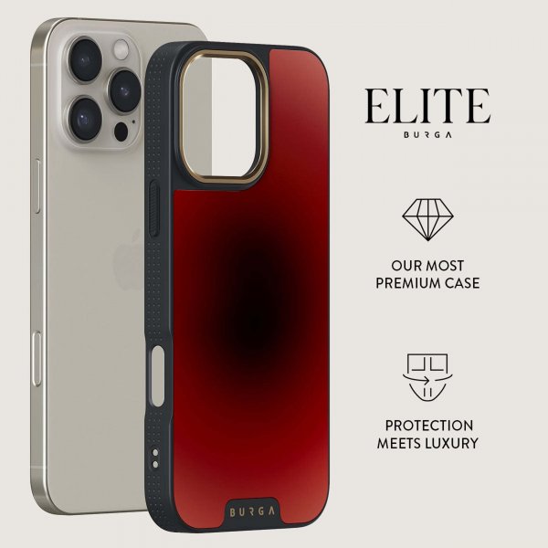Burga iPhone 15 Plus Suojakuori Elite Dark MagSafe No Talking