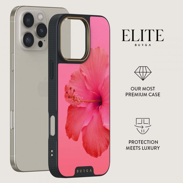 Burga iPhone 15 Elite Dark MagSafe Island Girl -suojakuori