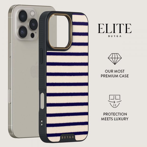 Burga iPhone 16 Pro Max Elite Dark MagSafe Old Money -suojakuori