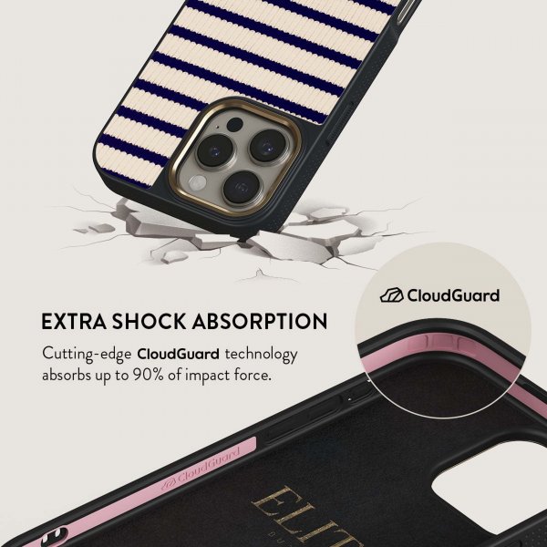 Burga iPhone 16 Plus Elite Dark MagSafe Old Money -suojakuori