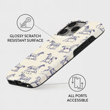 Burga iPhone 16 -suojakuori Tough MagSafe Derby Race
