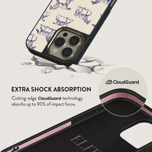 Burga iPhone 15 Elite Dark MagSafe Derby Race -kuori