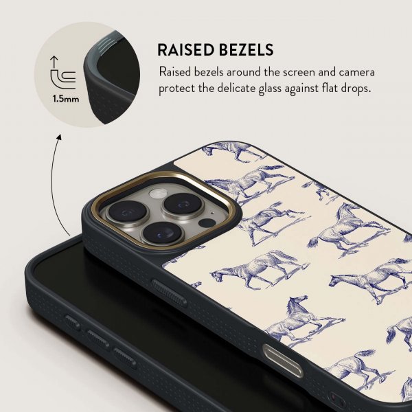 Burga iPhone 16 Plus -suojakuori Elite Dark MagSafe Derby Race