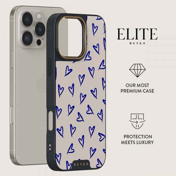 Burga iPhone 15 Kuori Elite Dark MagSafe Love Me Right