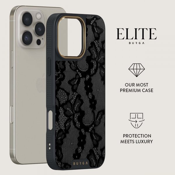 Burga iPhone 14 Elite Dark MagSafe Magneettikuori