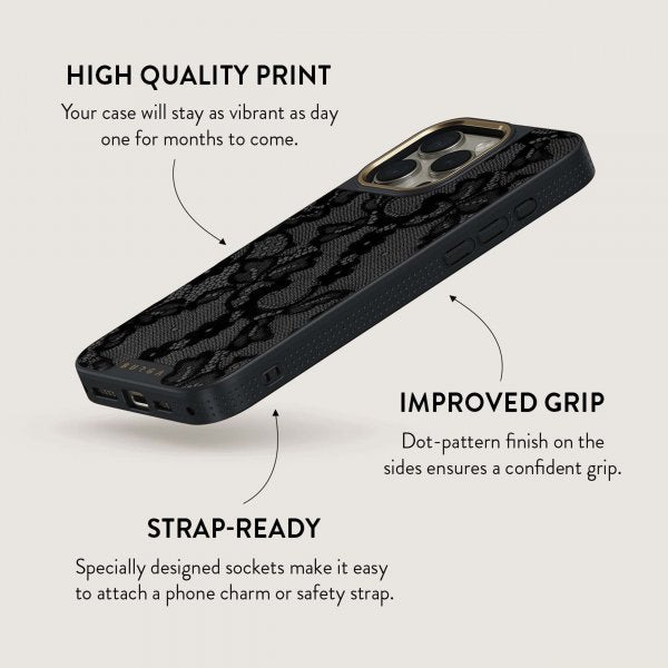 Burga iPhone 15 Elite Dark MagSafe Magneettikuori