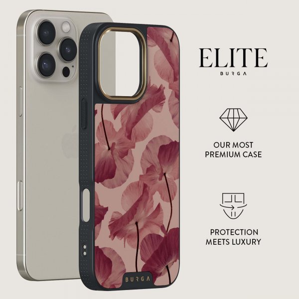 Burga iPhone 14 Elite Dark MagSafe Tender Kiss -kuori