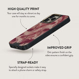 Burga iPhone 15 -kuoret Elite Dark MagSafe Tender Kiss