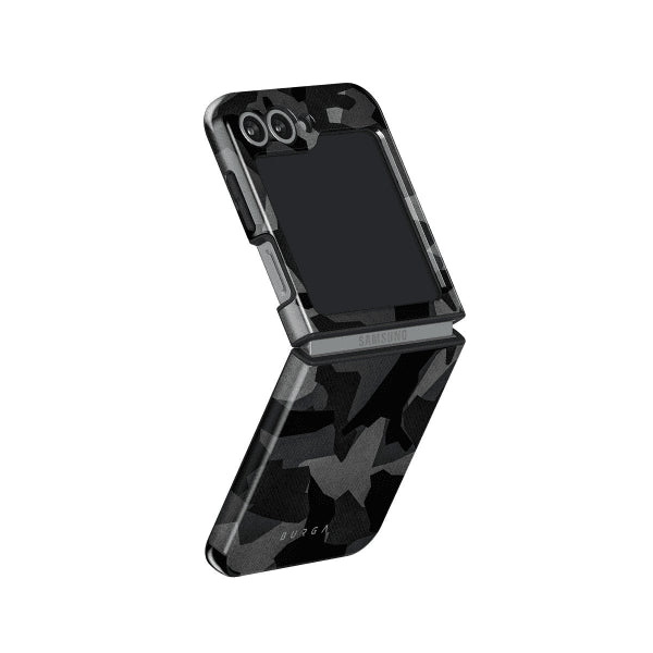 Burga Samsung Galaxy Z Flip 6 Kuori Tough Night Black Camo