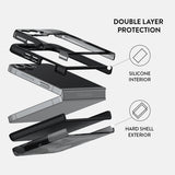 Burga Samsung Galaxy Z Flip 6 Kuori Tough Night Black Camo