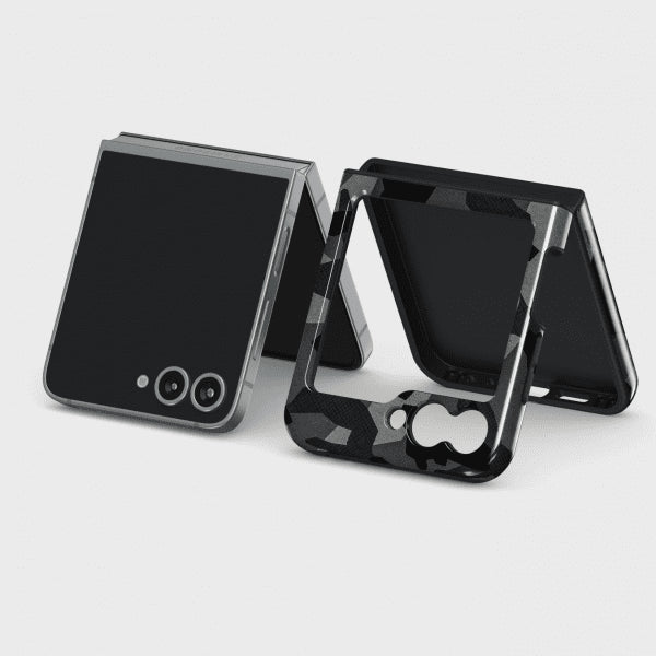 Burga Samsung Galaxy Z Flip 6 Kuori Tough Night Black Camo