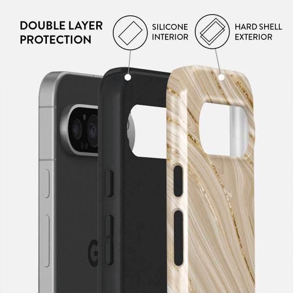 Burga Google Pixel 9/Pixel 9 Pro Suojakuori Tough Full Glam