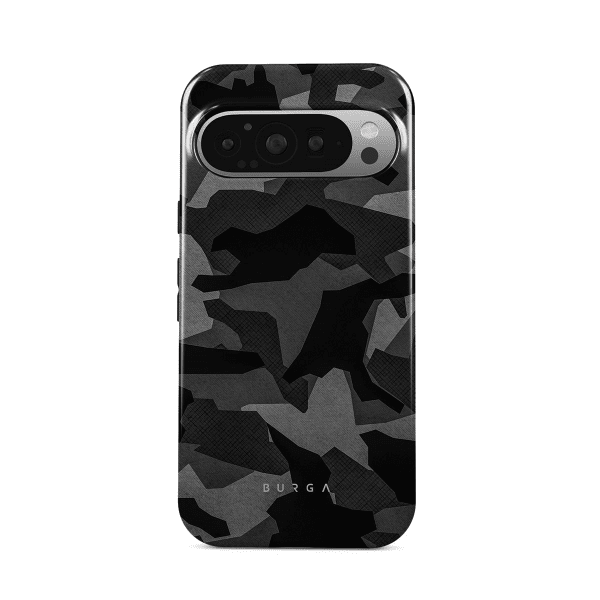 Burga Google Pixel 9 Pro XL -suojakuori, Tough Night Black Camo