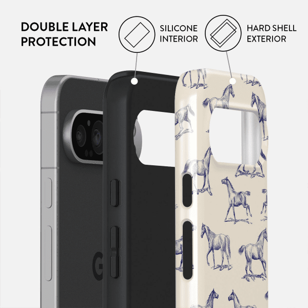 Burga Google Pixel 9/Pixel 9 Pro Suojakuori Tough Derby Race