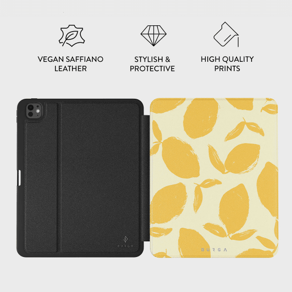 Burga iPad Pro 13 (M4/M5) Folio Kotelo Lemon Tart