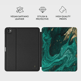 Burga iPad Pro 11 (M4/M5) -suojakotelo, Folio, Emerald Pool