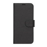 Samsung Galaxy S25 Edge -puhelinkotelo, jossa on korttipaikat ja jalustatoiminto, musta