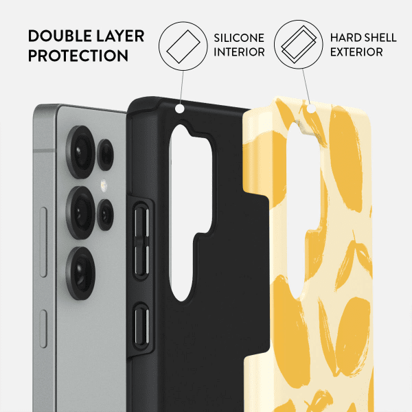 Burga Samsung Galaxy S25 Kuori Tough Lemon Tart