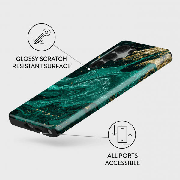 Burga Samsung Galaxy S25 Kuori Tough Emerald Pool