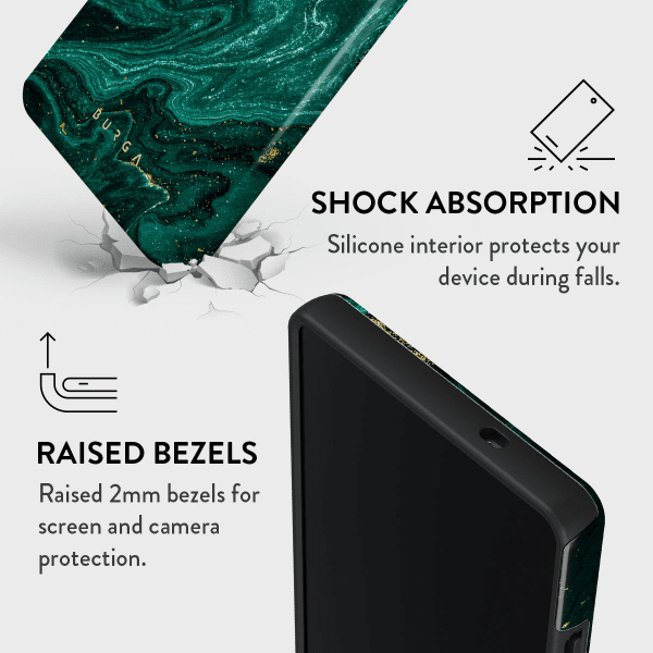 Burga Samsung Galaxy S25 Plus Tough Emerald Pool -kuori