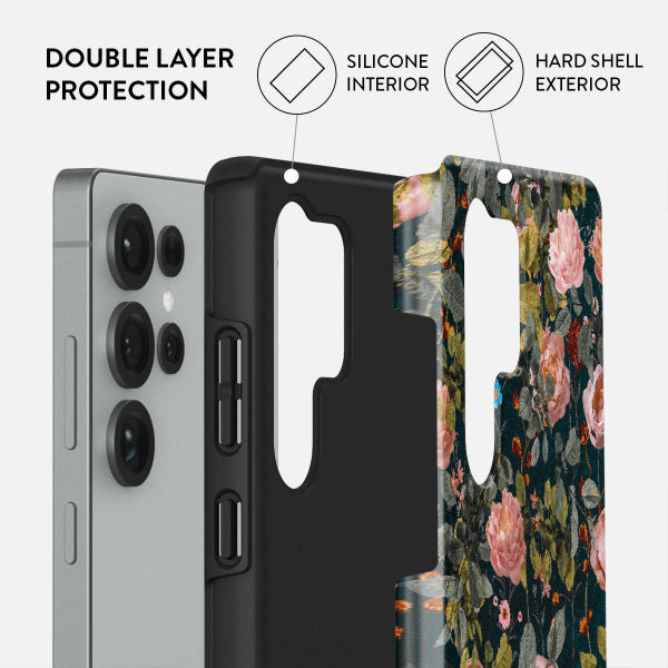 Burga Samsung Galaxy S25 Kuori Tough Bloomy Garden