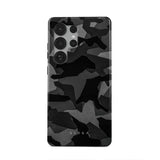 Burga Samsung Galaxy S25 -suojakuori, Tough Night Black Camo