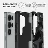 Burga Samsung Galaxy S25 Ultra Kuori Tough Night Black Camo