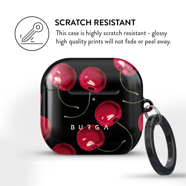 Burga AirPods 4 -kuoret Design Cherrybomb