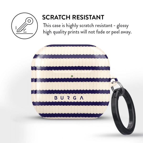 Burga AirPods 4 -kuori, Old Money -design
