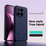 ABEEL Xiaomi 17T Pro Kuori Silikoni MagSafe Tummansininen