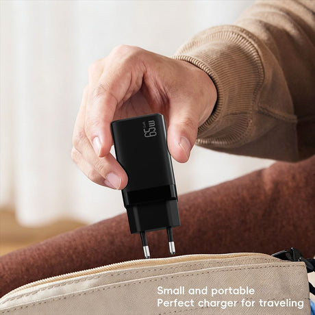 SiGN 65W Snabbladdare USB-C PD Musta