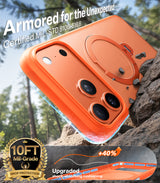 Torras iPhone 17 Pro Max Kuori Ostand Q3 Spin Energy Oranssi