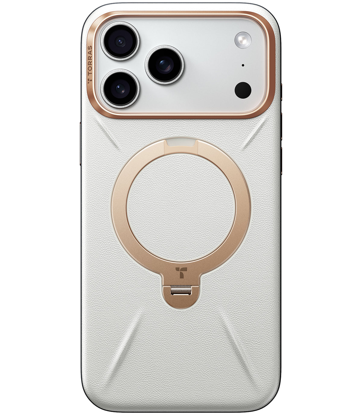 Torras iPhone 17 Pro Kuori Ostand Q3 Vegskin Pearl Gray