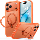 Torras iPhone 17 Pro Max Kuori Ostand Q3 Spin Energy Oranssi