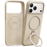 Torras iPhone 17 Pro Max Kuori Ostand Q3 Silicone Desert Gold