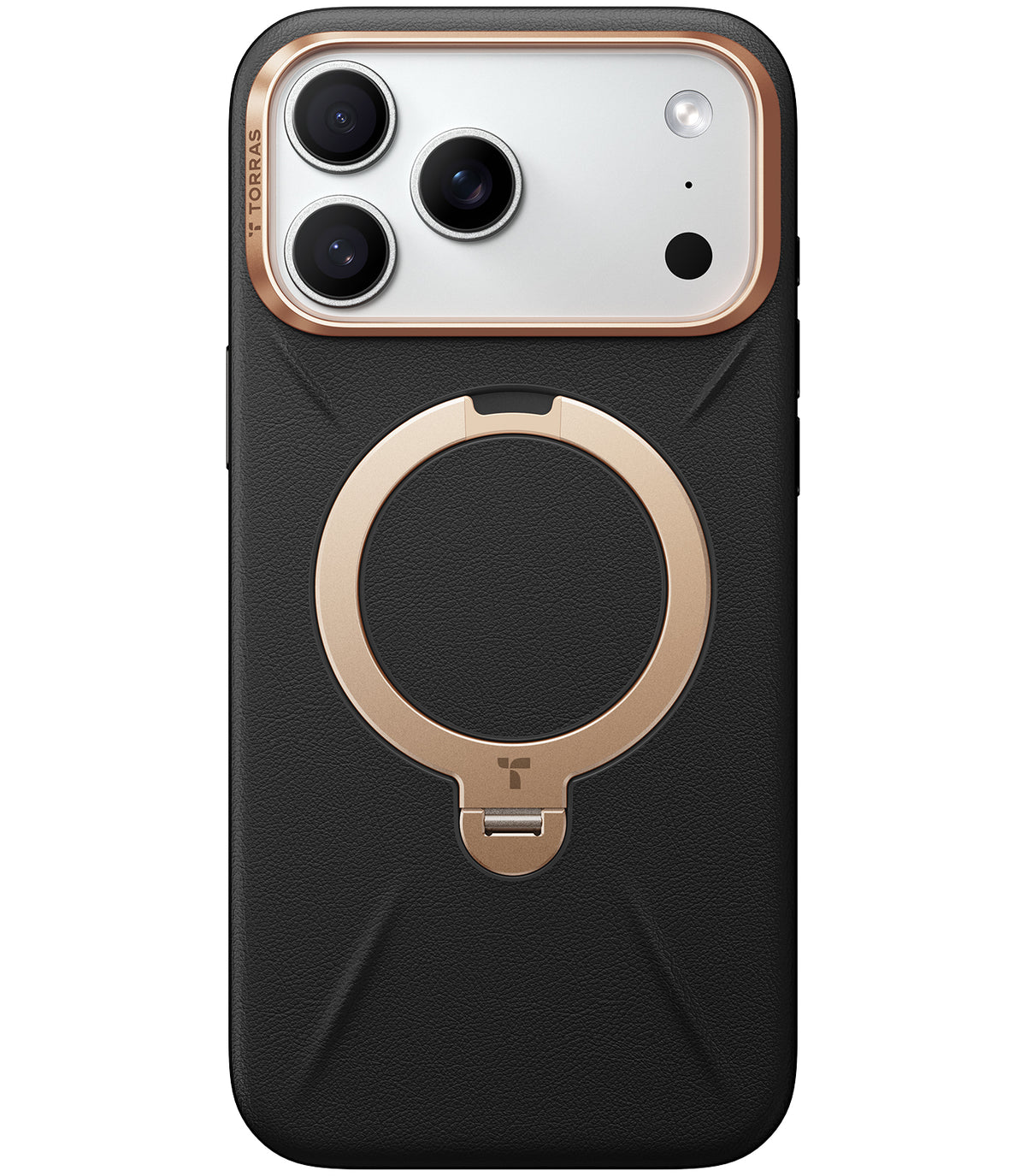 Torras iPhone 17 Pro Max Kuori Ostand Q3 Vegskin Obsidian Black