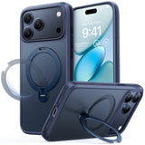 Torras iPhone 17 Pro Kuori Ostand Q3 Spin Syvänsininen