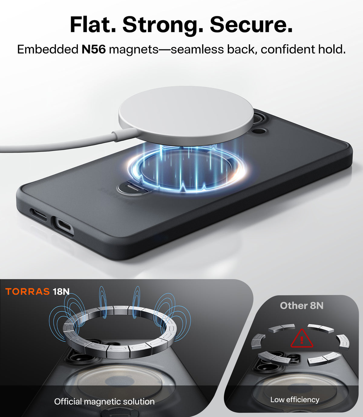 Torras Samsung Galaxy S26 Plus Kuori Ostand Q3 Spin Obsidianmusta