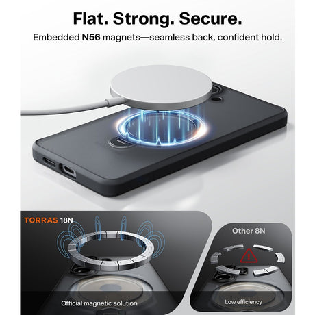 Torras Samsung Galaxy S26 Plus Kuori Ostand Q3 Spin Obsidianmusta
