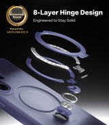 Torras Samsung Galaxy S26 Ultra Kuori Ostand Q3 Spin Violet Surge