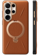 Torras Samsung Galaxy S26 Ultra Kuori Ostand Q3 Vegskin Amber Brown