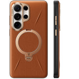 Torras Samsung Galaxy S26 Ultra Kuori Ostand Q3 Vegskin Amber Brown
