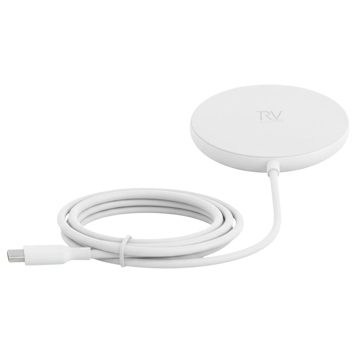 Rvelon Langaton MagSafe Laturi telineellä Qi2 15W USB-C Valkoinen