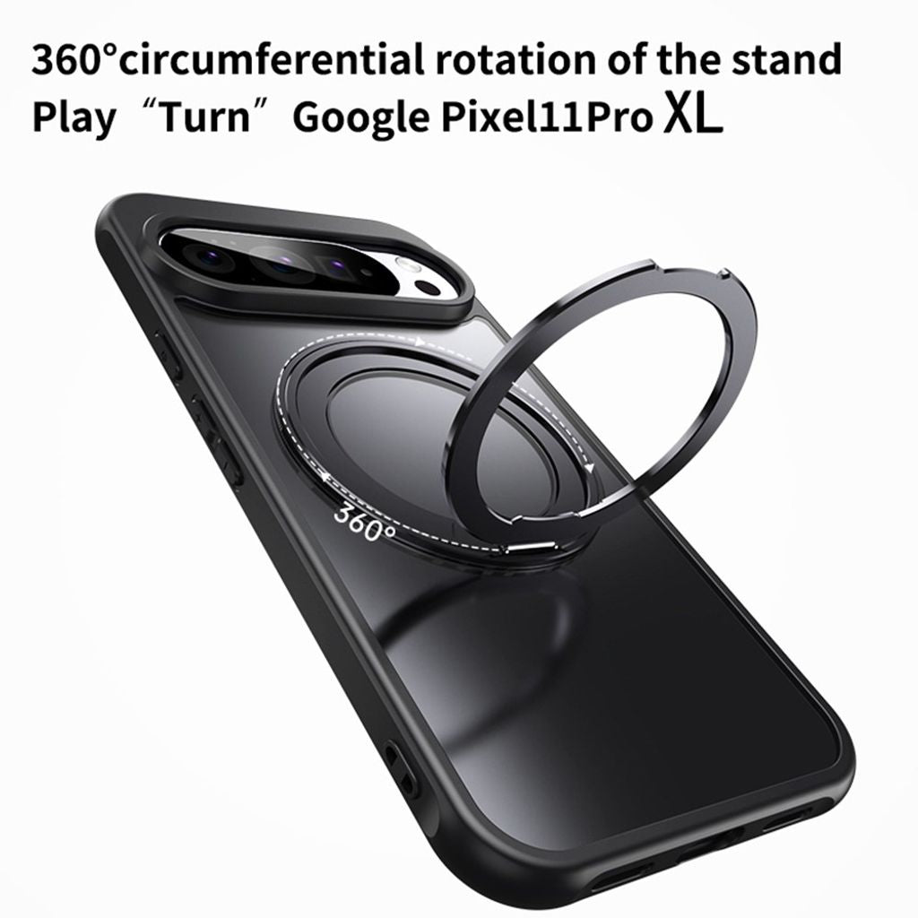 Google Pixel 11 Pro XL Kuori MagSafe rengas Musta
