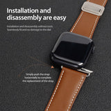 Dux Ducis Apple Watch 38/40/41/42mm Ranneke YA Series Ruskea