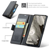 CaseMe Google Pixel 8 Kotelo 023 Series Musta