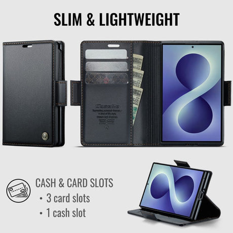 CaseMe Samsung Galaxy Z Fold 8 Kotelo 023 Series Musta