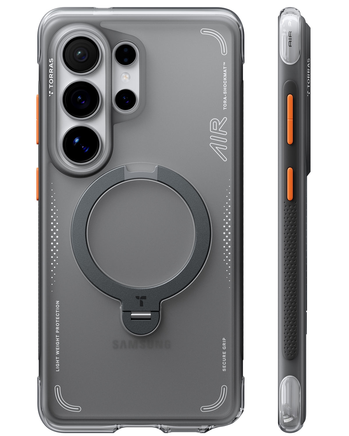 Torras Samsung Galaxy S26 Ultra Kuori Ostand Q3 Air Shadow Black