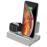 3-in-1 Pidike iPhonelle, Apple Watchille ja AirPodsille Hopea